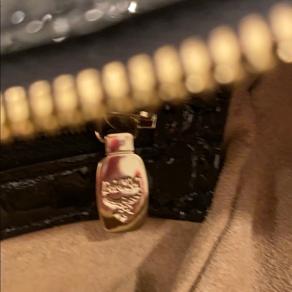 SOLD-MCM Designer Purse Bag Limited Edition Black & White Marquis Satchel Rare - Picture 13 of 16